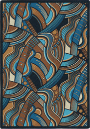 Blue Note 7'8" x 10'9" area rug in color Multi