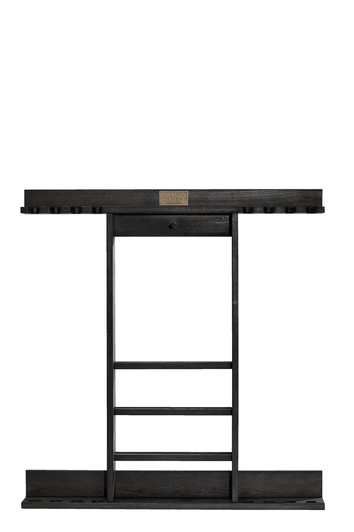 American Heritage® Bluegrass Cue Rack, Black Ash (cues and balls not included)