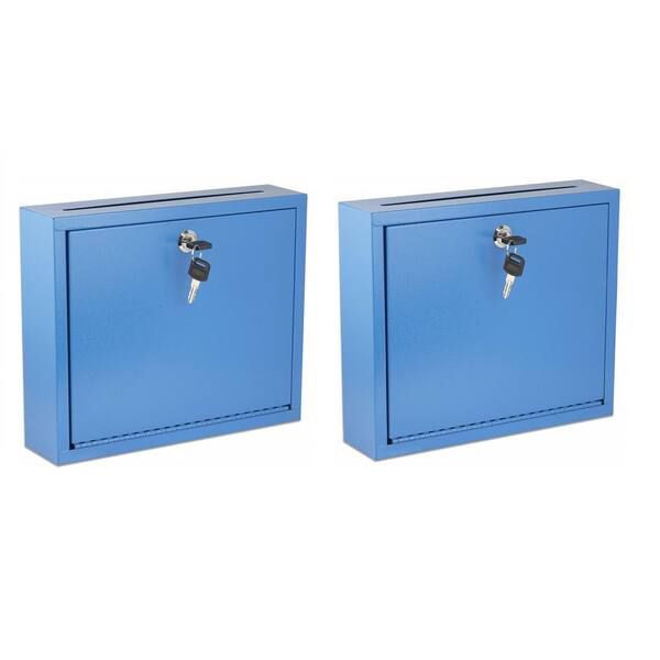 Wall Mountable Large Steel  Drop Box (2 pack)