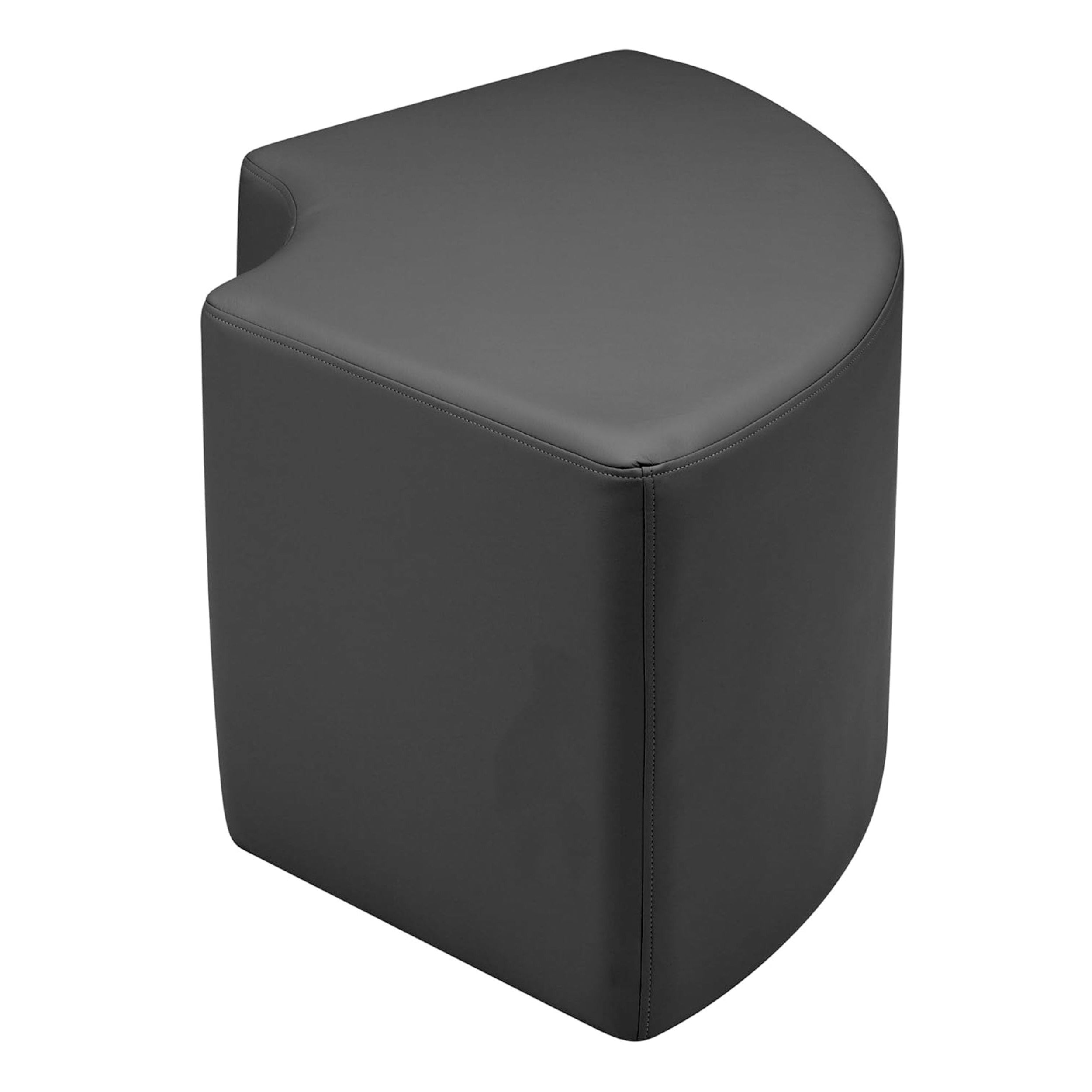 Pro Series Upholstered Quarter Circle Ottoman 18" Height - Black