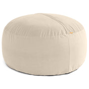 Jaxx 5 Foot Saxx - Large Round Bean Bag Chair for Adults - Lush Velvet Ivory