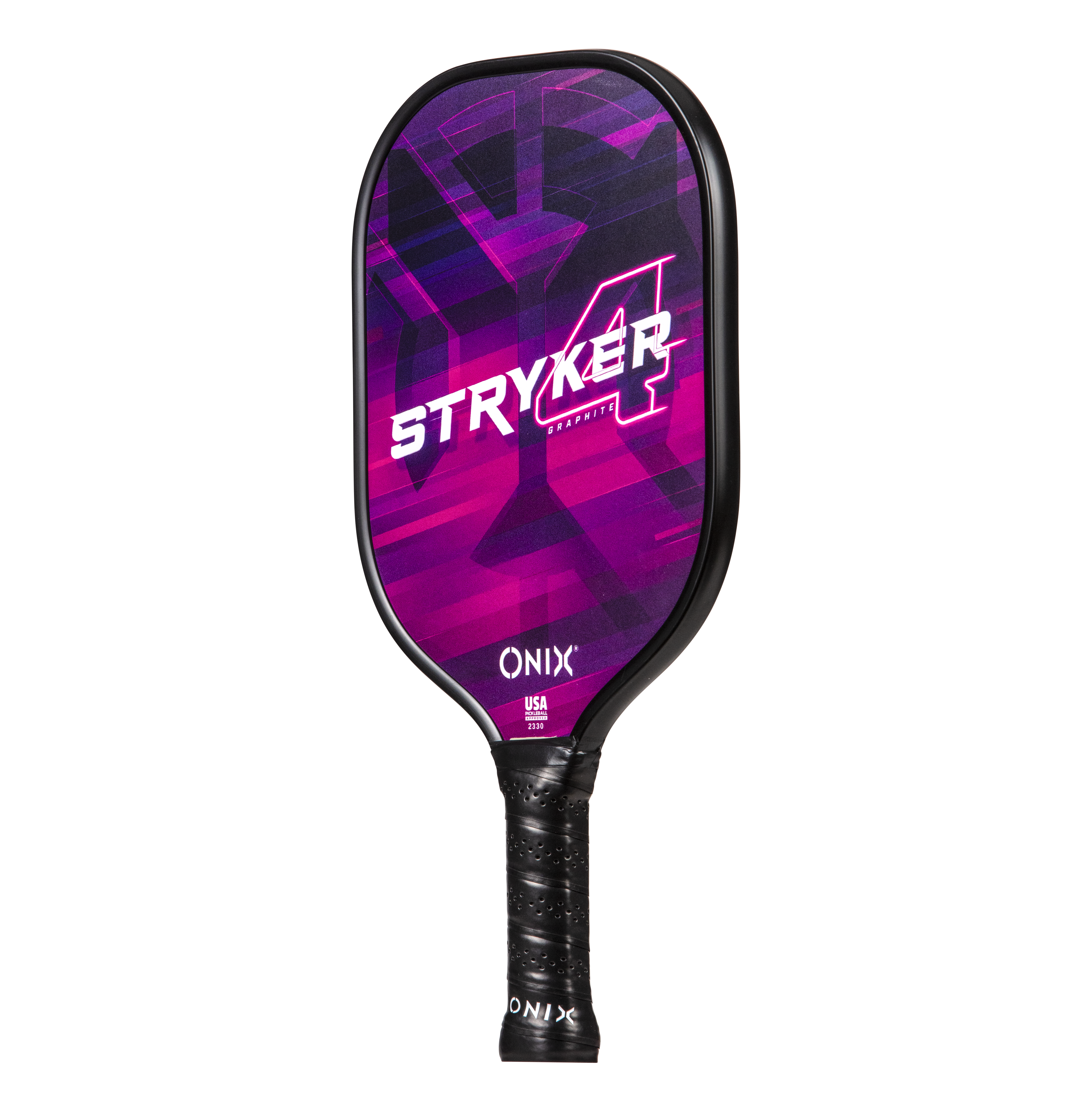 Onix Stryker 4 Pickleball Paddle Features Polypropylene Core, Graphite Face, and Larger Sweet Spot - Purple