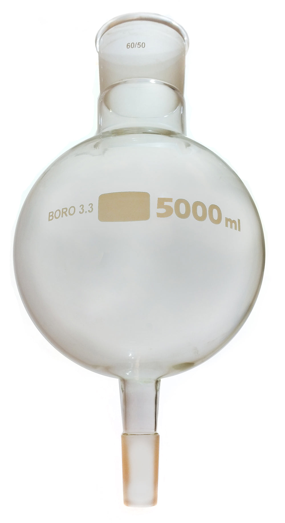 Flask, Biomass 5000ml, 60/50 Ground Glass Joint, Case of 10