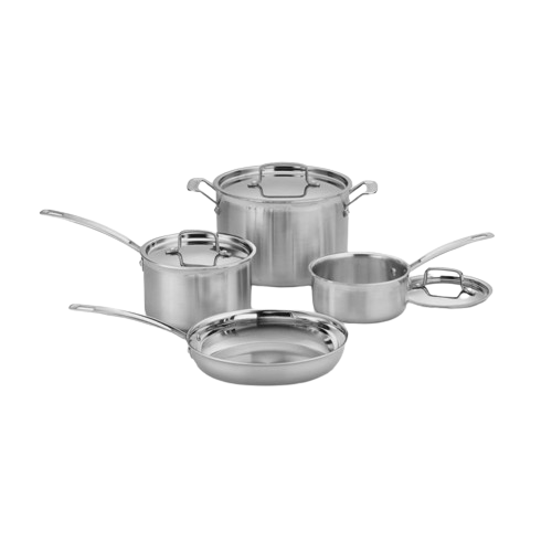 MultiClad Pro Triple Ply Stainless Cookware 7 Piece Set