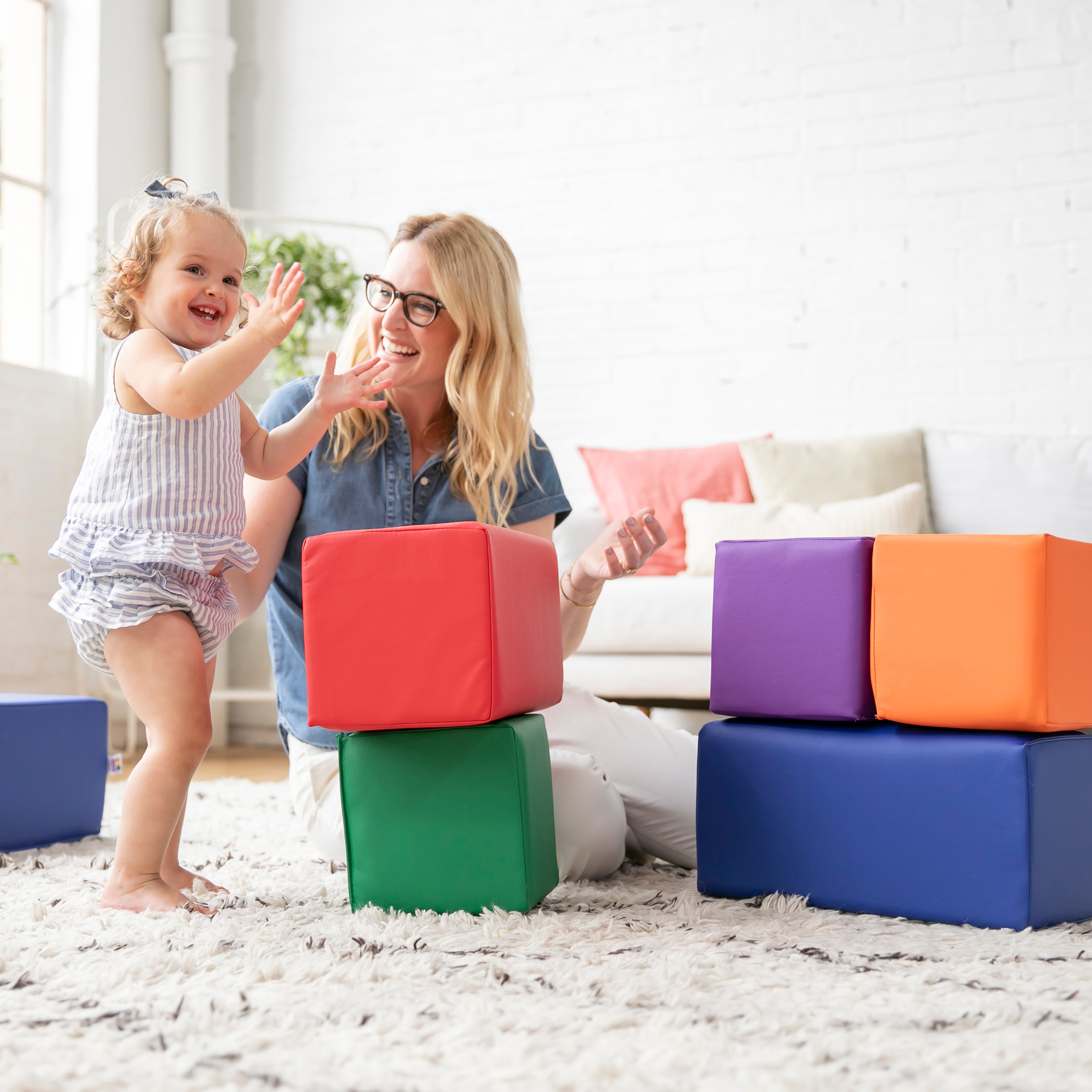 SoftZone Toddler Foam Blocks 7-Piece - Assorted