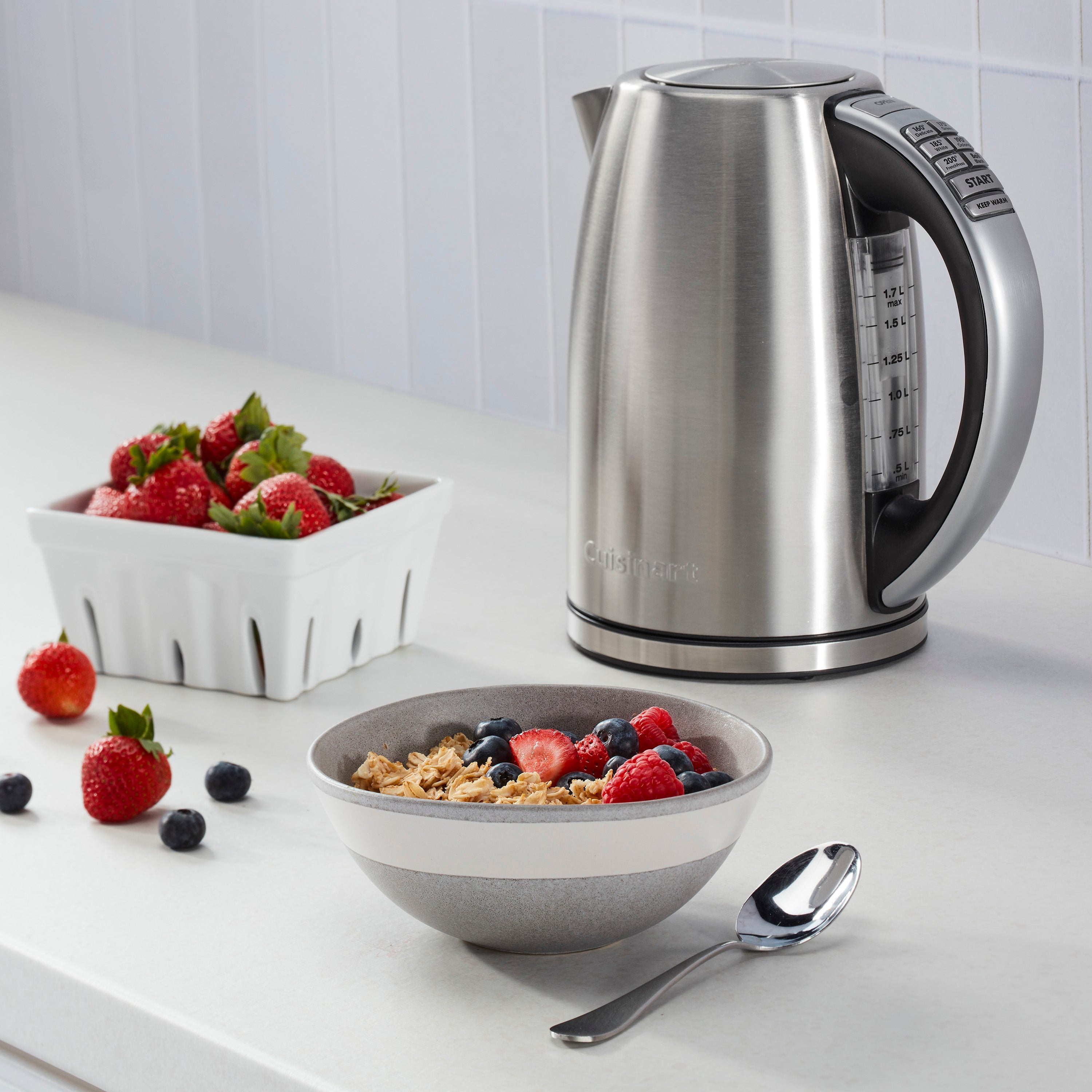 PerfecTemp® Cordless Electric Kettle - Stainless Steel P1