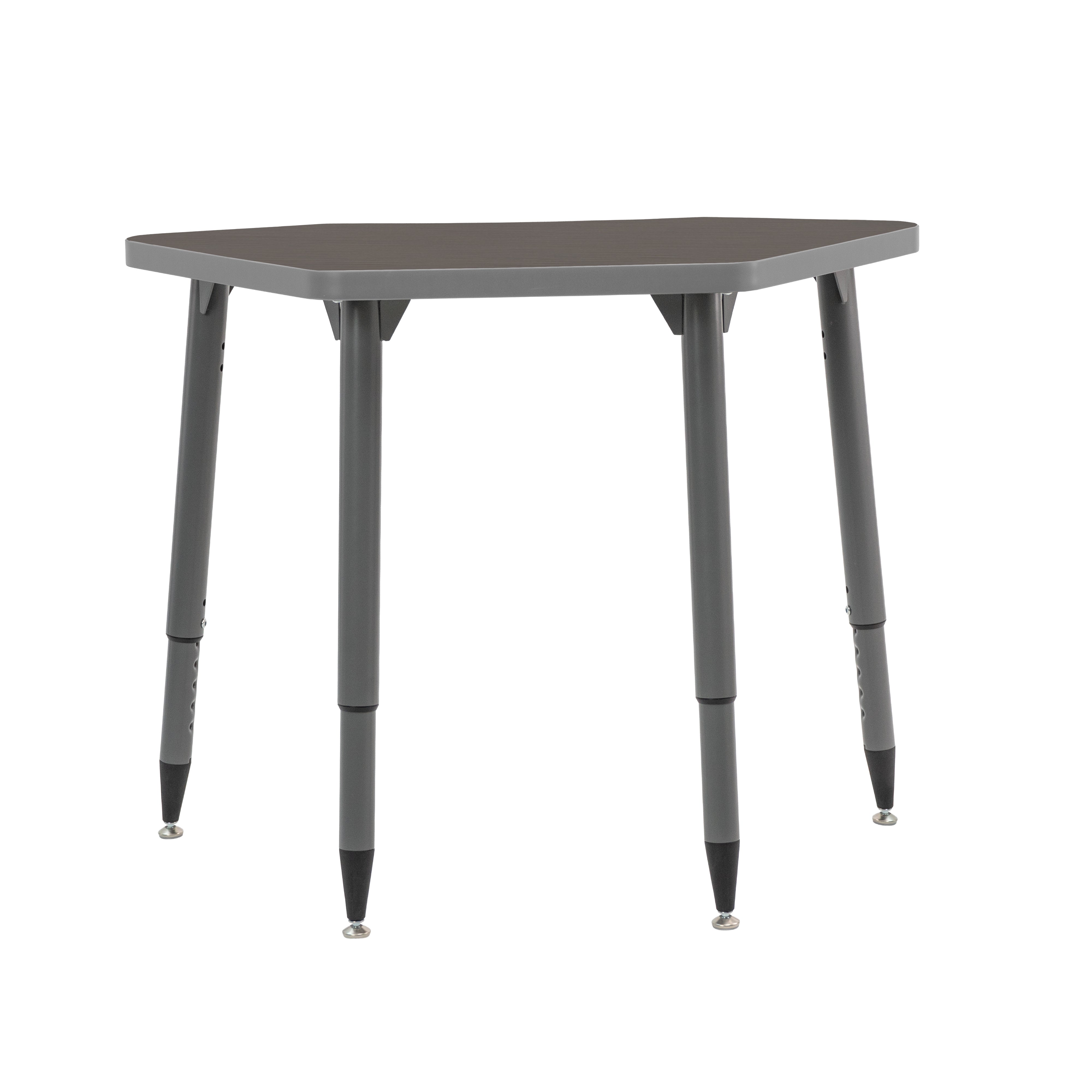 Adapte 24" x 36" Petal Thermofused Activity Table with Adjustable Tapered Legs - Cosmic Strandz/North Sea