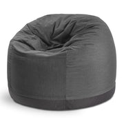 Jaxx Palmetto Large Round Outdoor Bean Bag Club Chair - Charcoal Sunbrella
