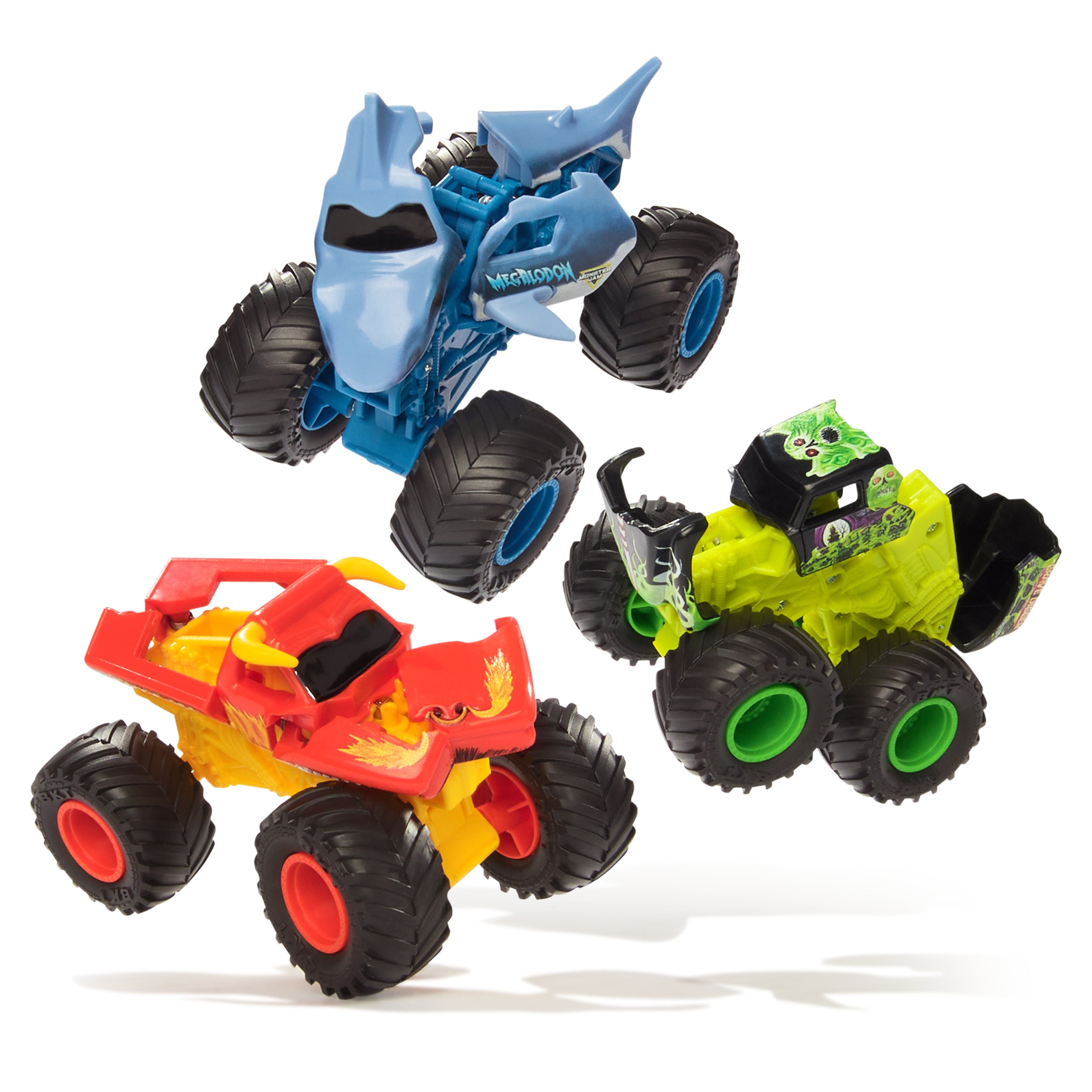 Monster Jam Smash & Bash, 1:64 Die Cast Repairable Monster Truck, Kids Toys for Boy and Girls Ages 3 and up Styles May Vary