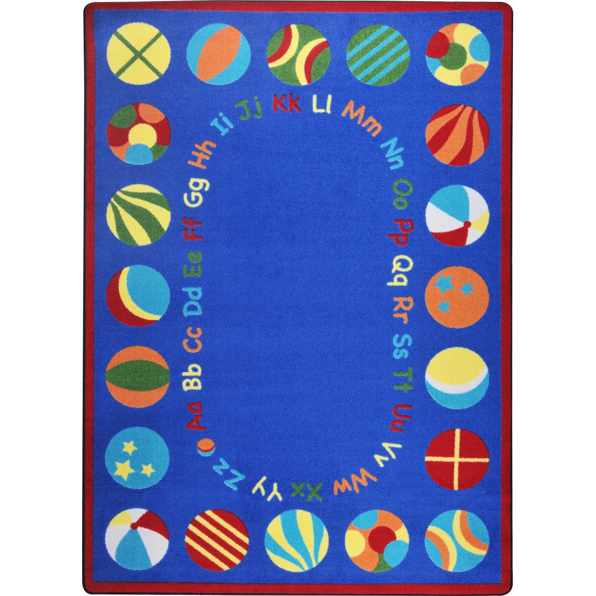 Bouncy Balls 5'4" x 7'8" area rug in color Multi