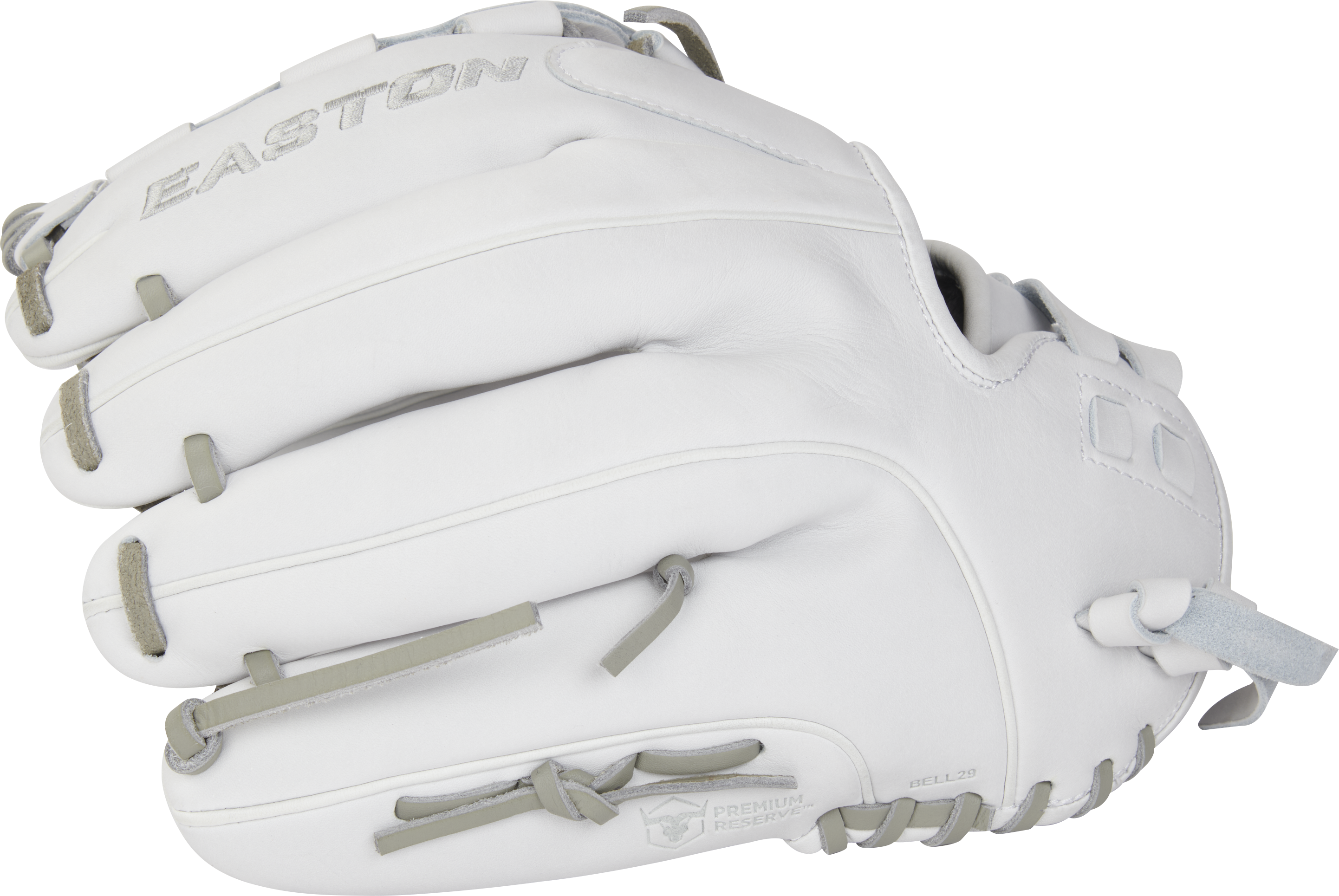 Easton Pro Collection Series 12.5-Inch Softball Glove - Right Hand Thrower - White/Gray