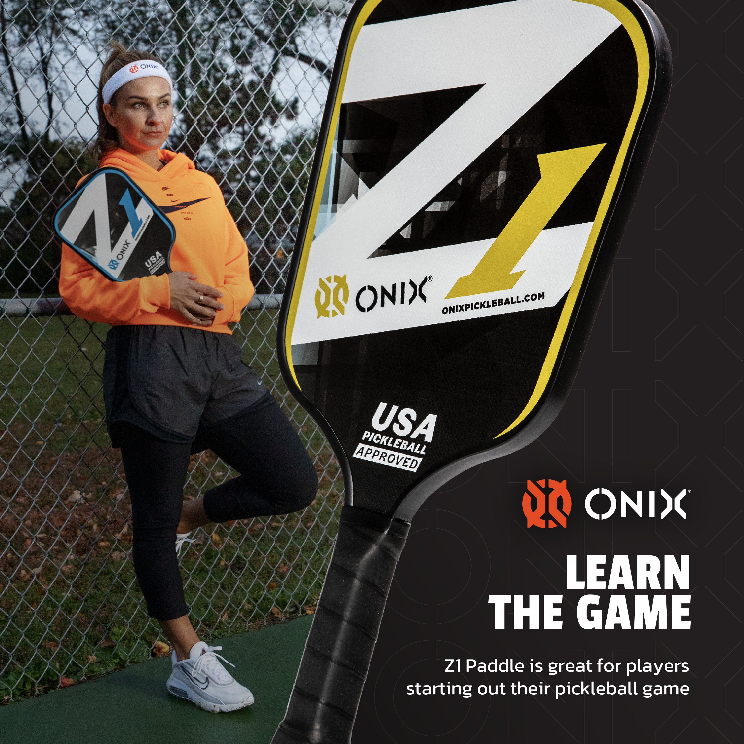 ONIX Z1 Pickleball Paddle - Yellow