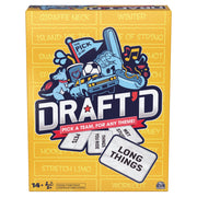 Spin Master Games, Draft’d, Competitive Drafting Party Game with Hilarious Prompts for College Nights, Football Watch Parties, Happy Hour Activity, for Teens & Adults, 3-5 Players, for Ages 14 & Up