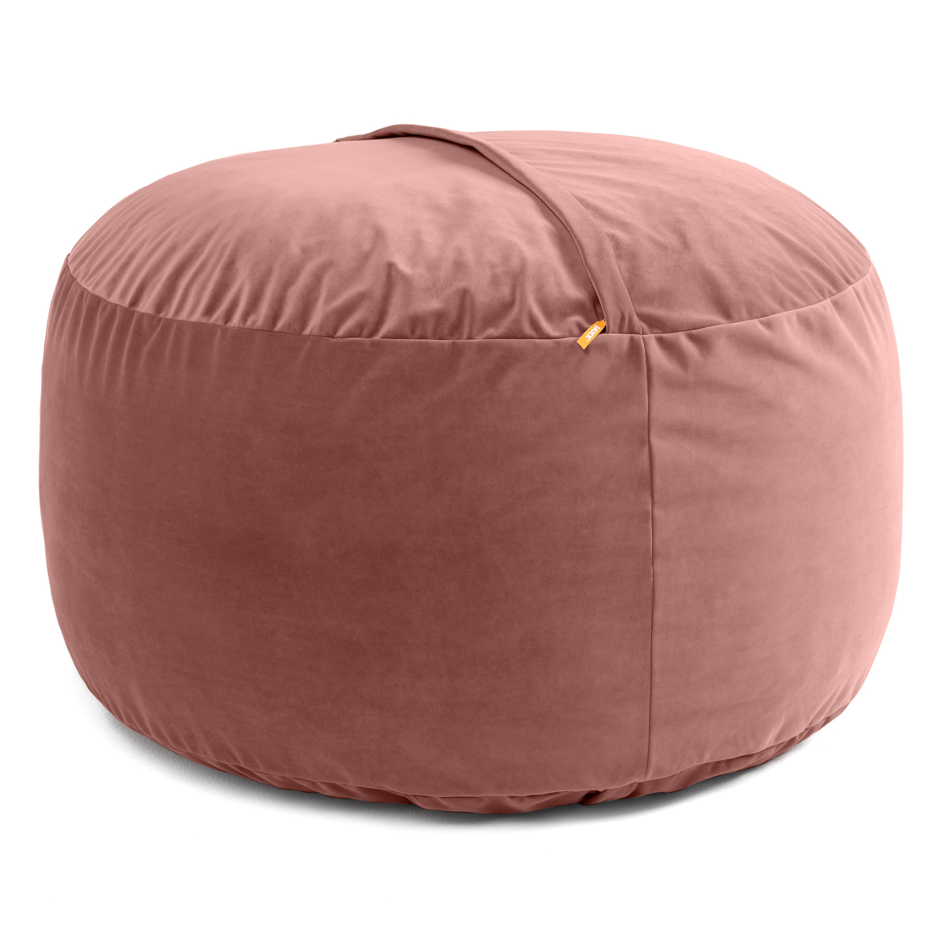 Jaxx 4 Foot Saxx - Large Round Bean Bag Chair for Adults - Lush Velvet Mauve
