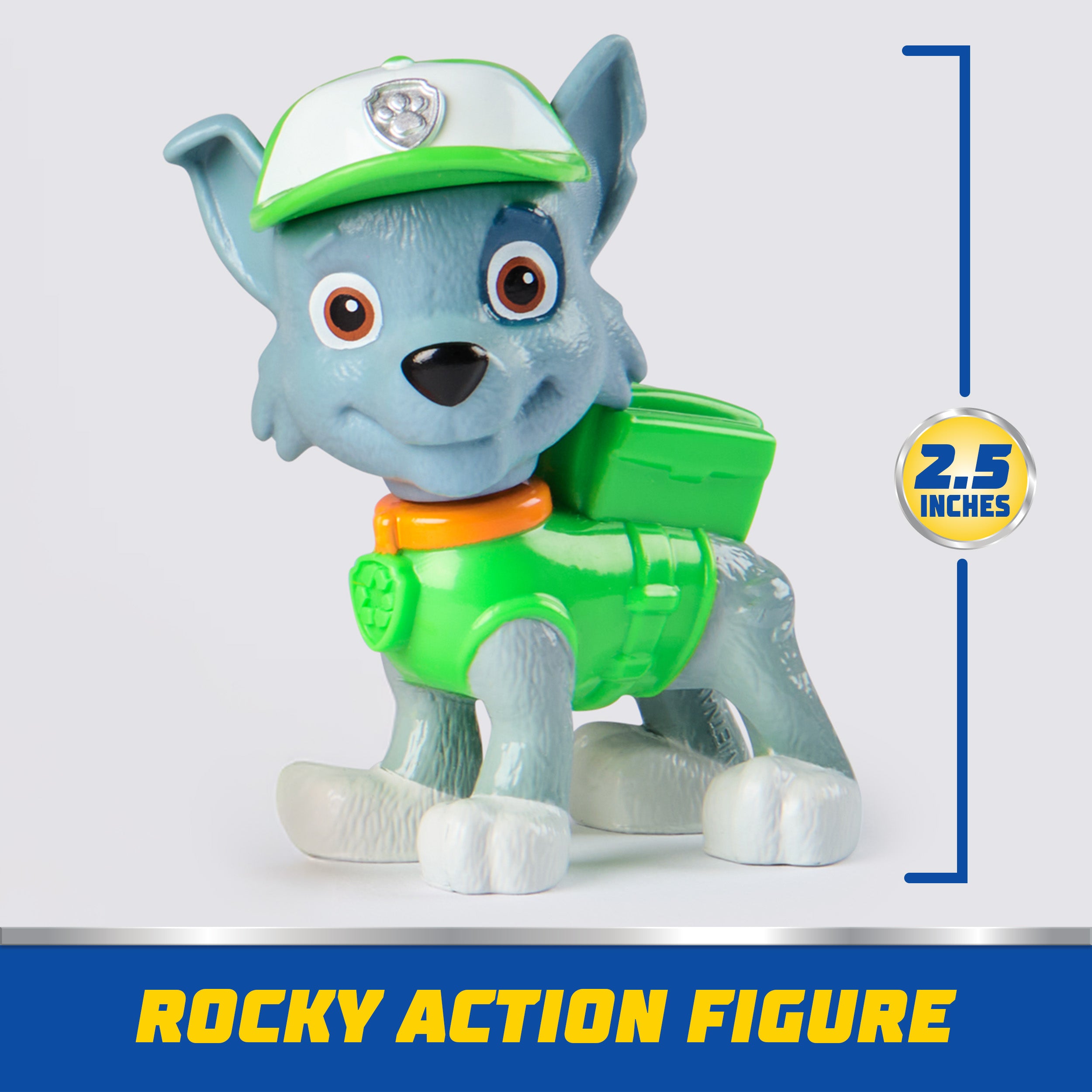 PAW Patrol, Rocky’s Recycle Truck, Toy Vehicle with Collectible Action Figure, Sustainably Minded Kids Toys for Boys & Girls Ages 3 and Up