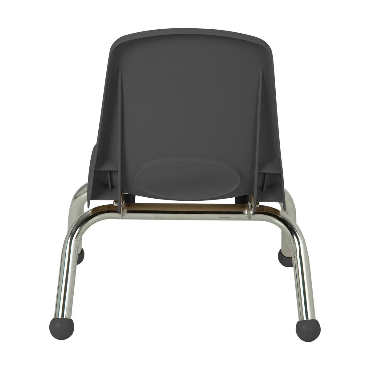 8" Stack Chair with Ball Glides, 6-Pack - Black