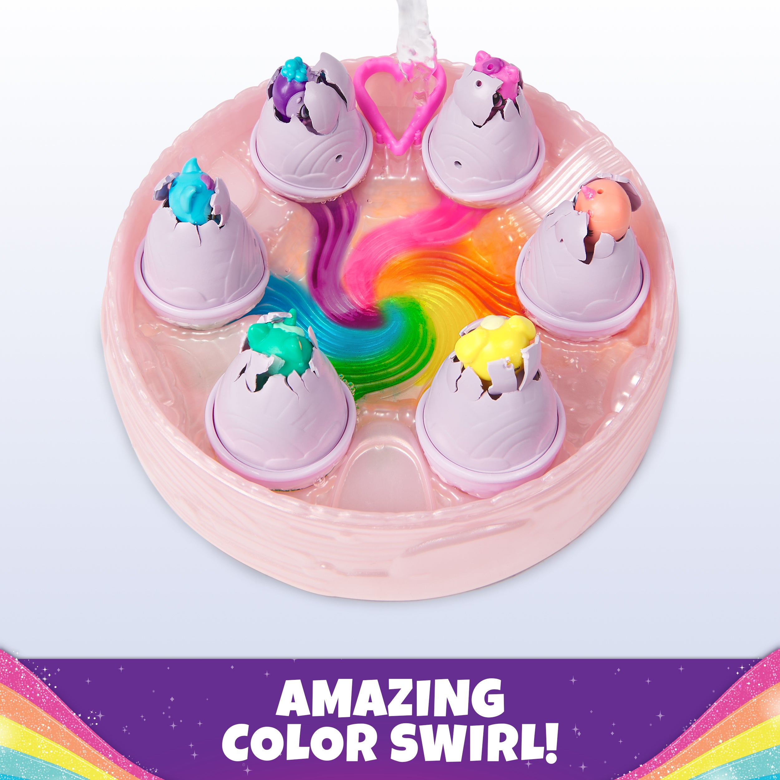 Hatchimals Alive, Rainbow Hatchery with 6 Mini Figures in Color Reveal Eggs & over 10 Accessories, Kids Toys for Ages 3 and up