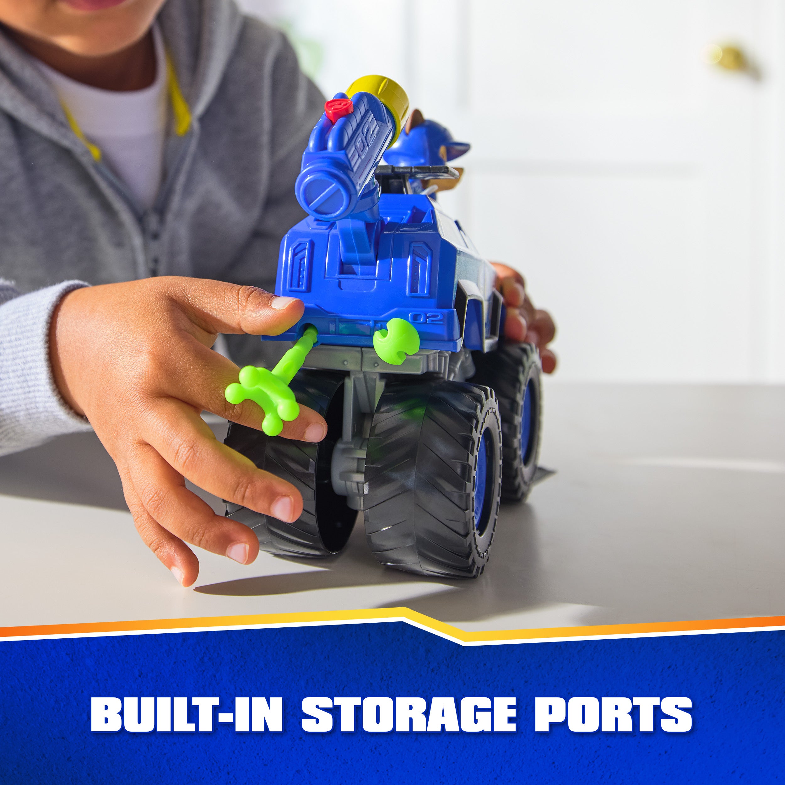 PAW Patrol: Rescue Wheels Chase’s Cruiser, Toy Truck with Projectile Launcher and Collectible Action Figure, Kids Toys for Boys & Girls Ages 3 and up