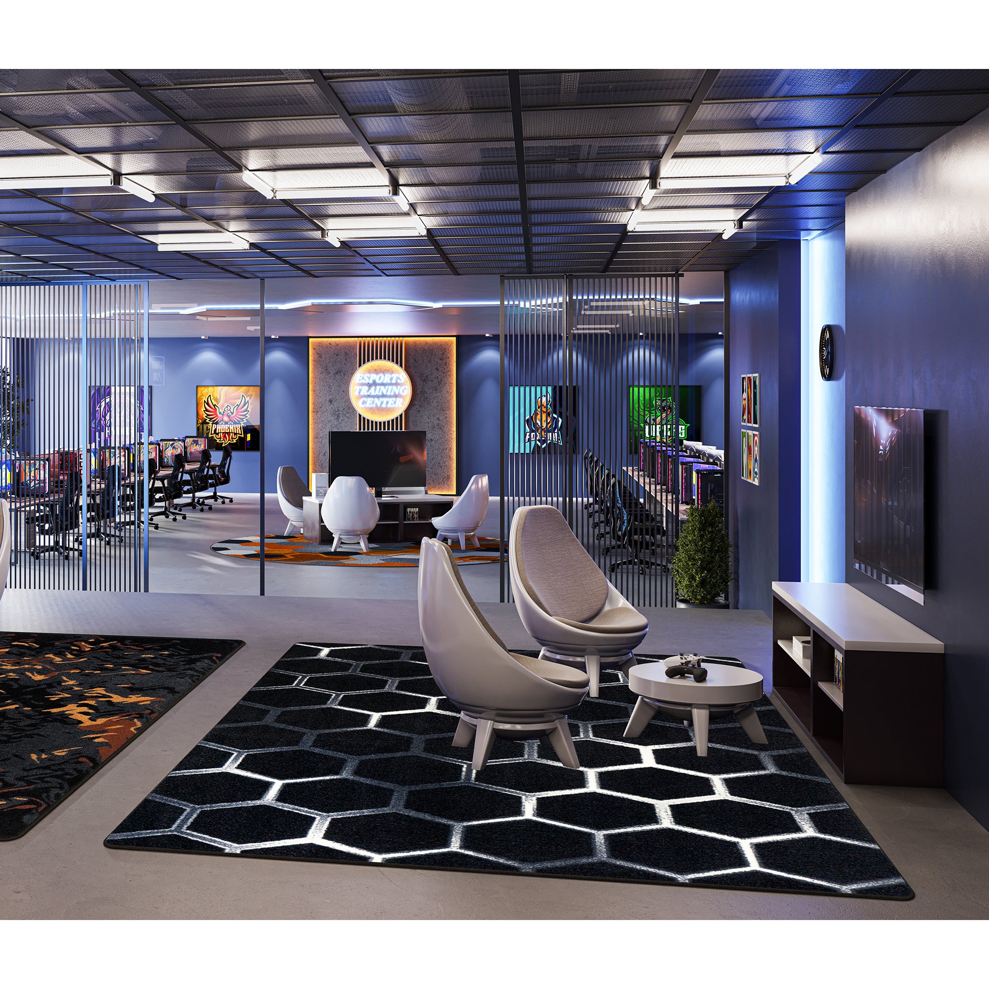 Breakout 7'8" x 10'9" area rug in color Arctic
