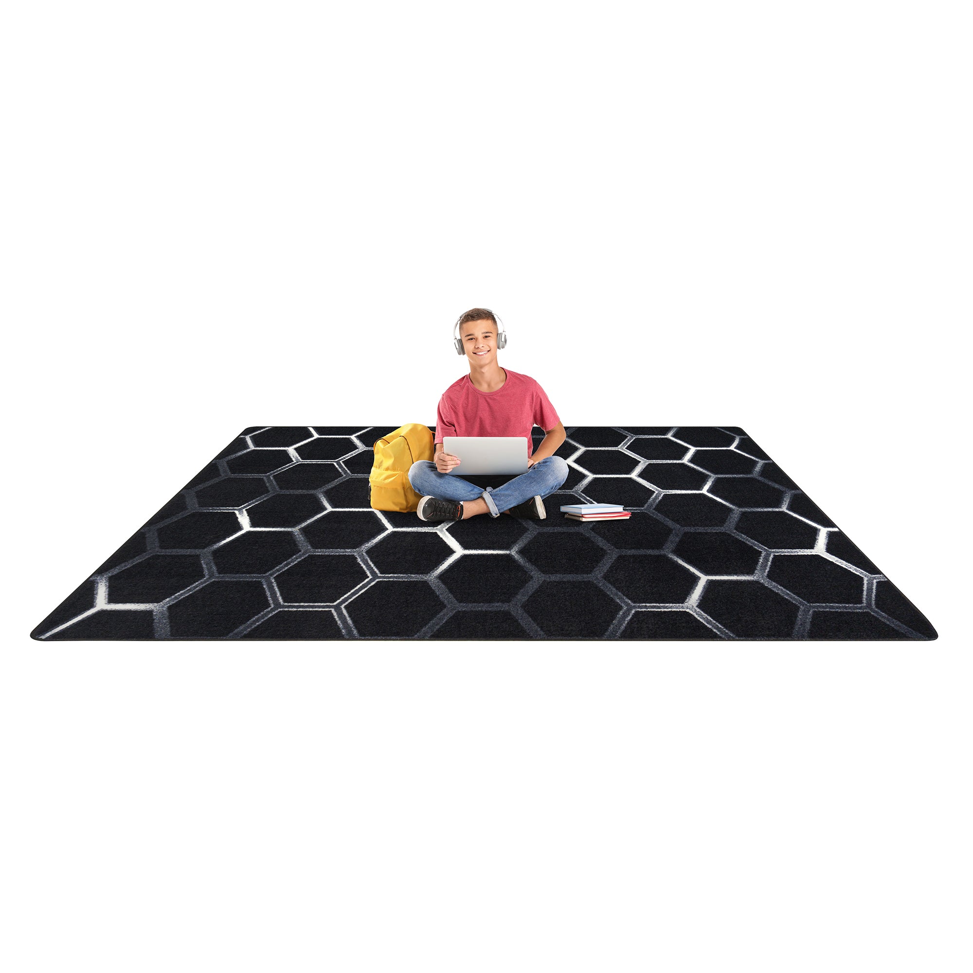 Breakout 3'10" x 5'4" area rug in color Arctic
