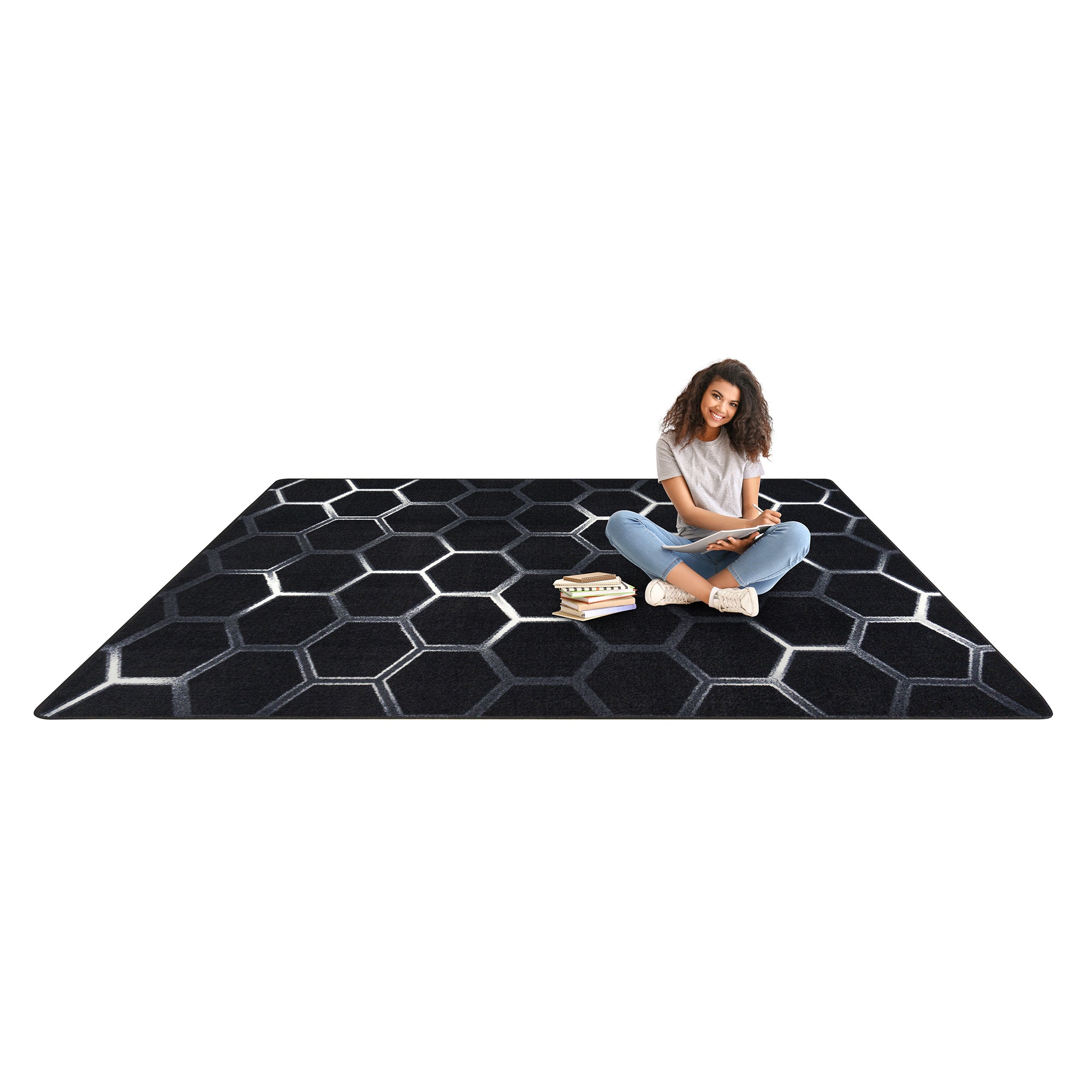 Breakout 10'9" x 13'2" area rug in color Arctic