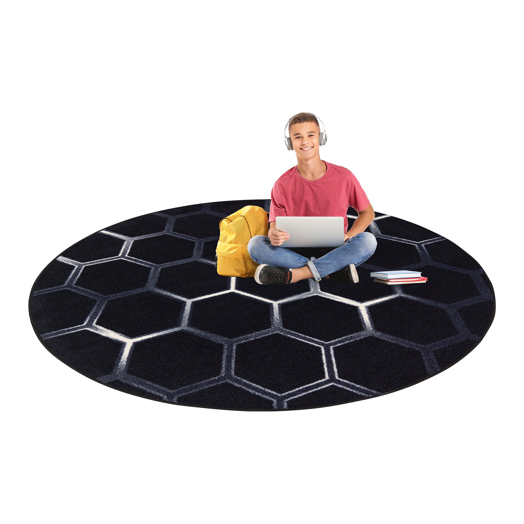Breakout 13'2" Round area rug in color Arctic