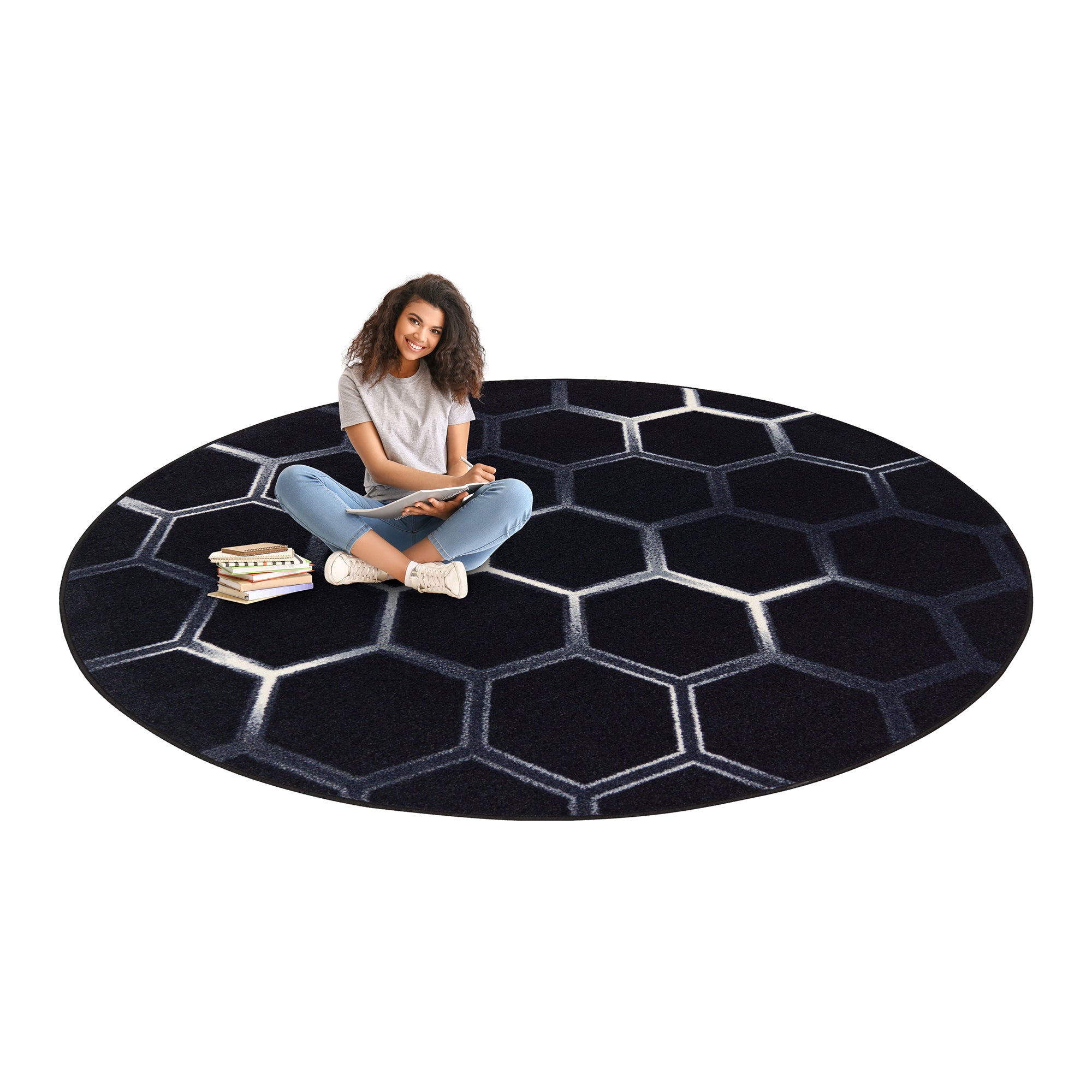 Breakout 13'2" Round area rug in color Arctic