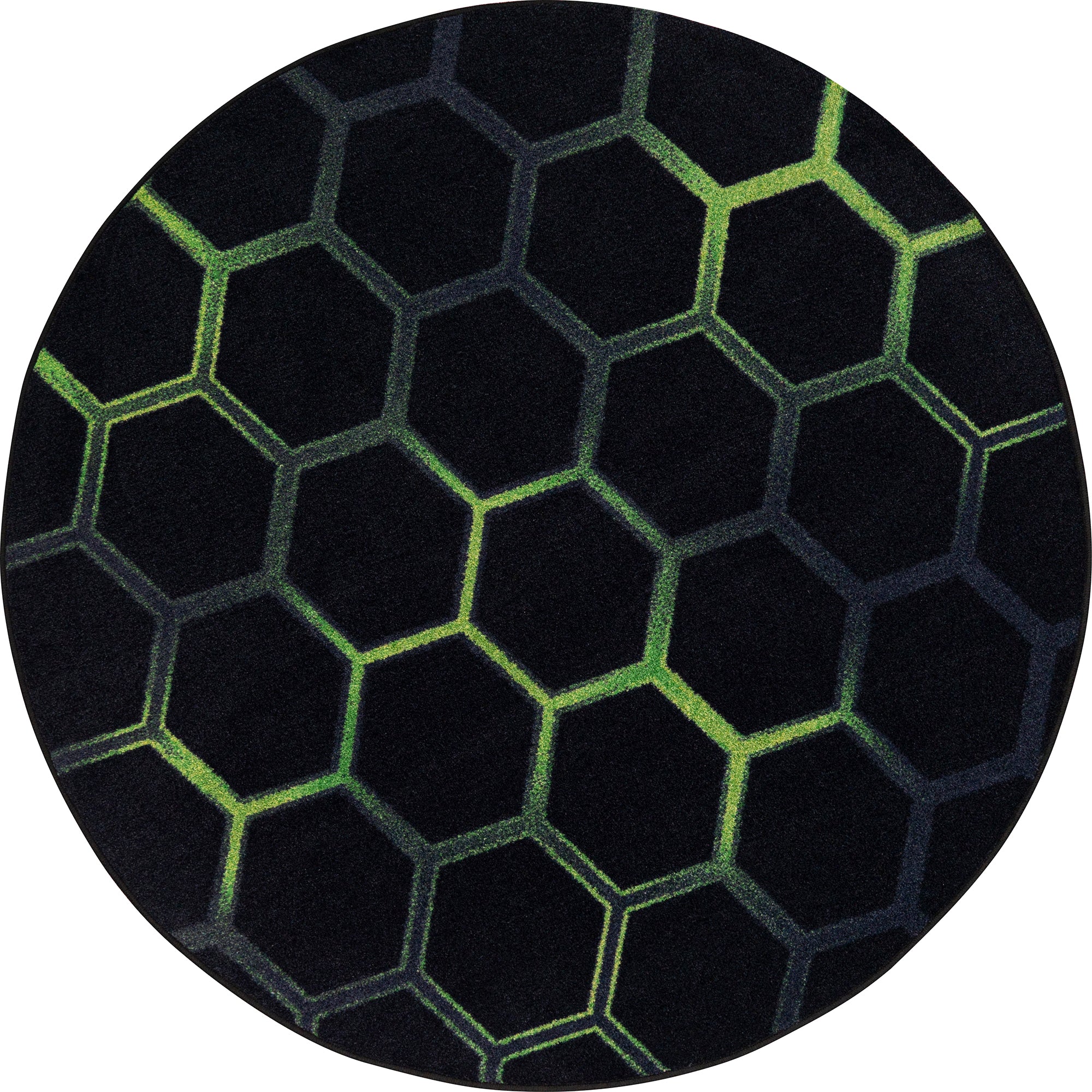 Breakout 7'7" Round area rug in color Emerald