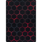 Breakout 10'9" x 13'2" area rug in color Ruby