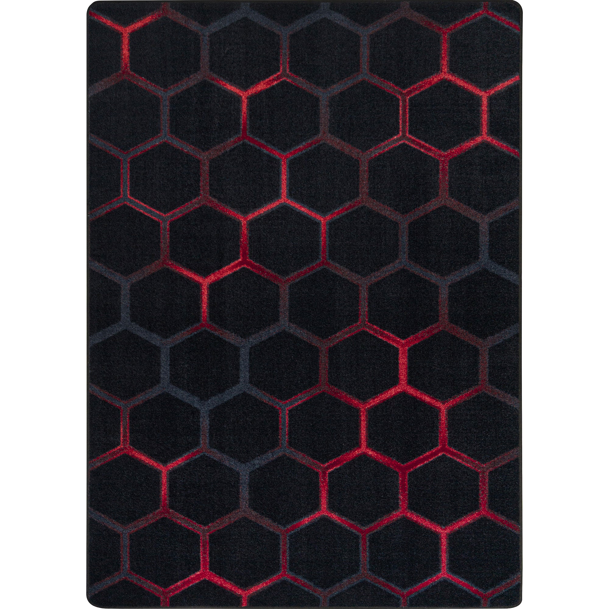 Breakout 7'8" x 10'9" area rug in color Ruby