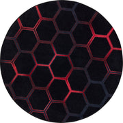 Breakout 13'2" Round area rug in color Ruby