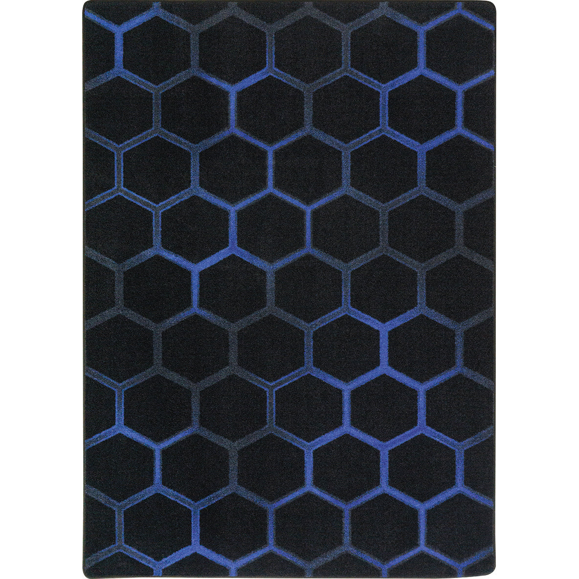 Breakout 3'10" x 5'4" area rug in color Sapphire