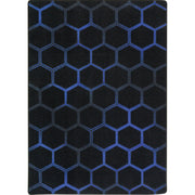 Breakout 10'9" x 13'2" area rug in color Sapphire