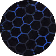 Breakout 5'4" Round area rug in color Sapphire