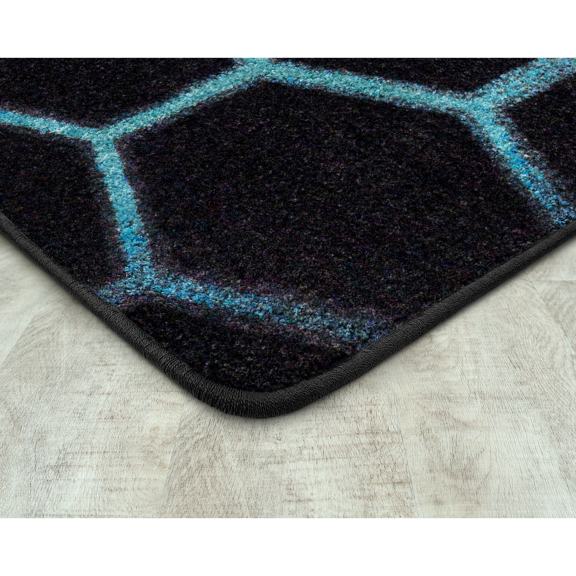 Breakout 3'10" x 5'4" area rug in color Teal