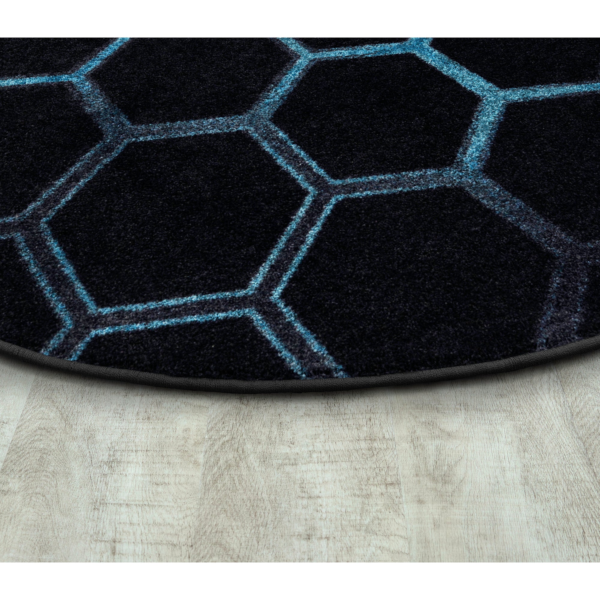 Breakout 13'2" Round area rug in color Teal
