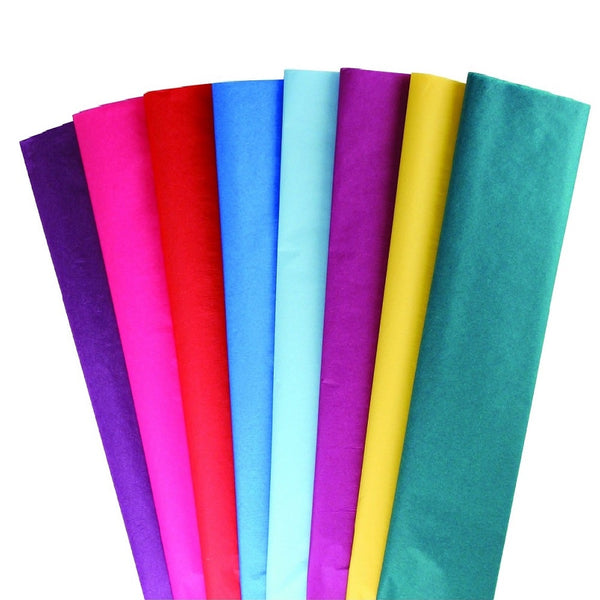 Tissue Asstmt. Non-Bleeding - 24 sheets 20"x30" (3 ea of 8 colors) - Brights