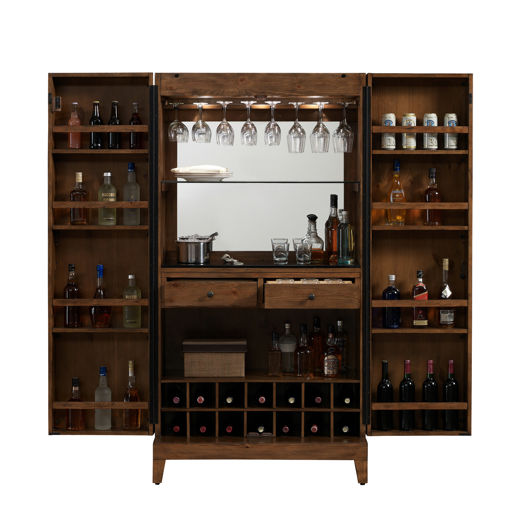 American Heritage® Bristol Wine Cabinet (Harvest)
