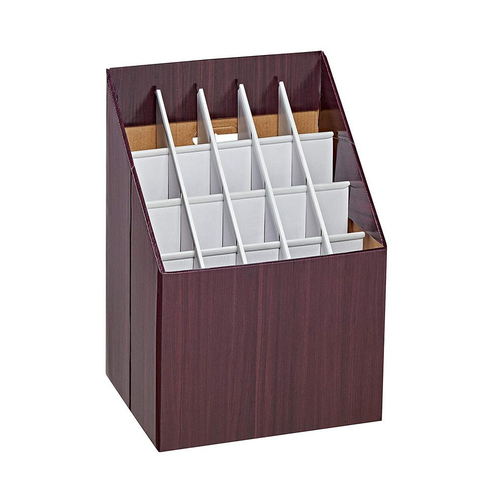 20-Slot Upright Roll file Corrugated Box