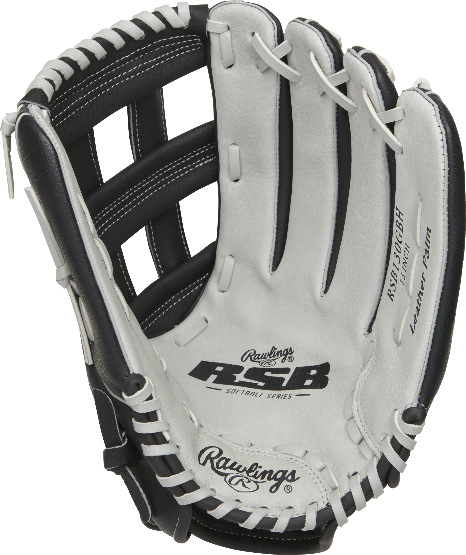 Rawlings Rsb Softball Series 13-Inch Softball Glove - Right Hand Thrower - Gray/Black