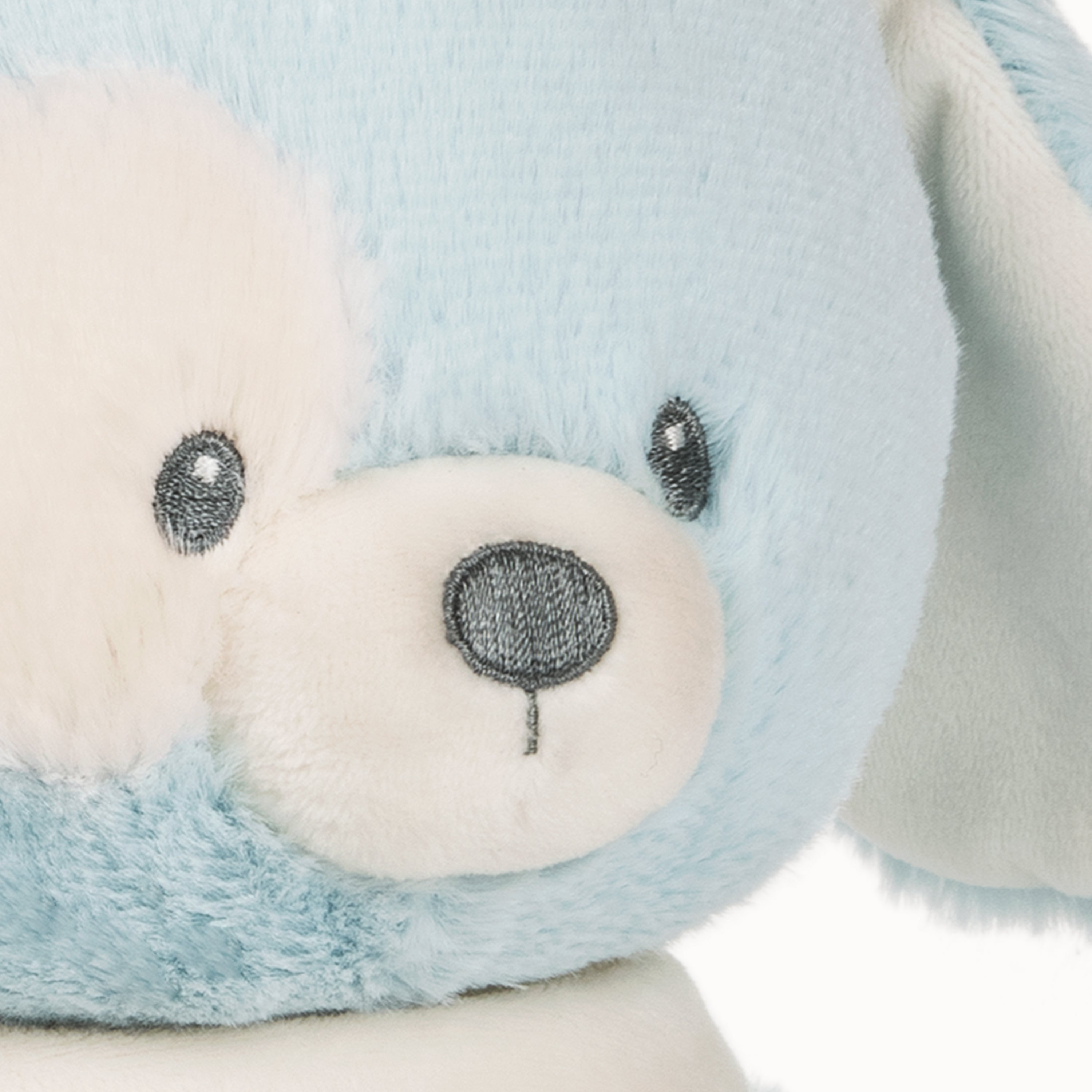 Baby GUND Sustainable Puppy Plush, Stuffed Animal Made from Recycled Materials,  Gift for Babies and Newborns, Blue/Cream, 13”