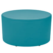 Pro Series Upholstered 30" Round Ottoman 18" Height - Teal