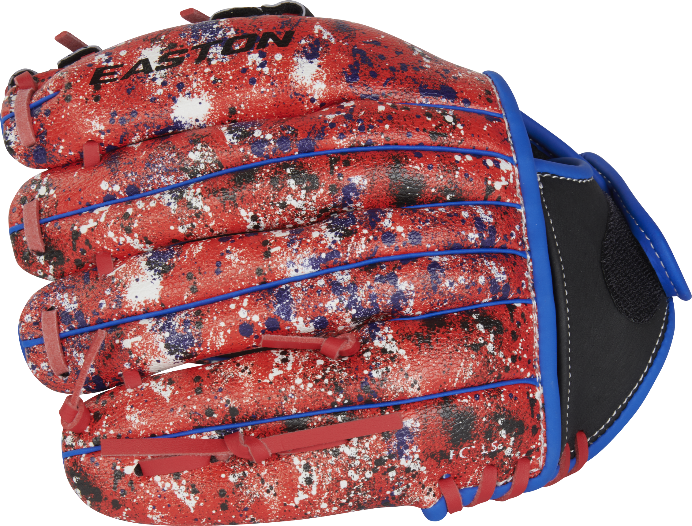 Easton Havoc Series 10.5-Inch Baseball Glove - Right Hand Thrower - Black/Scarlet/Royal