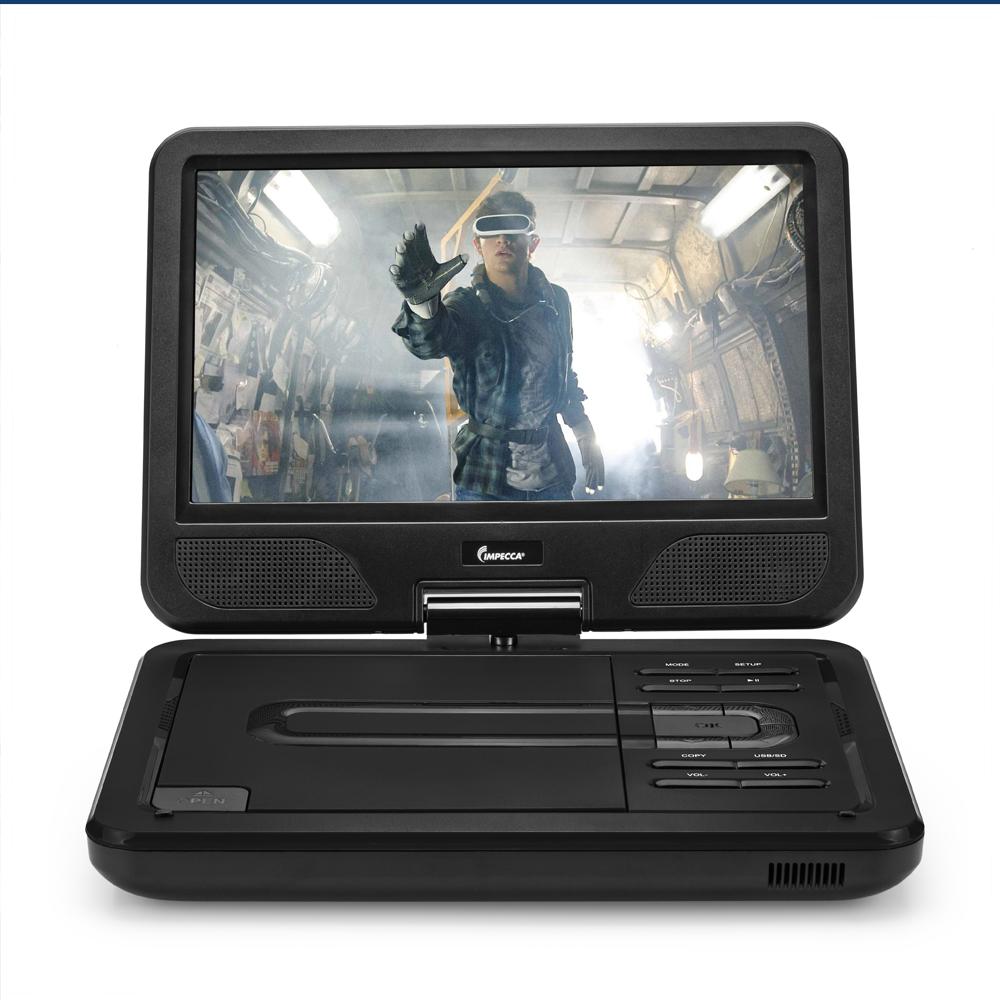 Impecca Impecca 10.1-inch 270° Swivel Screen Portable DVD Player - Black