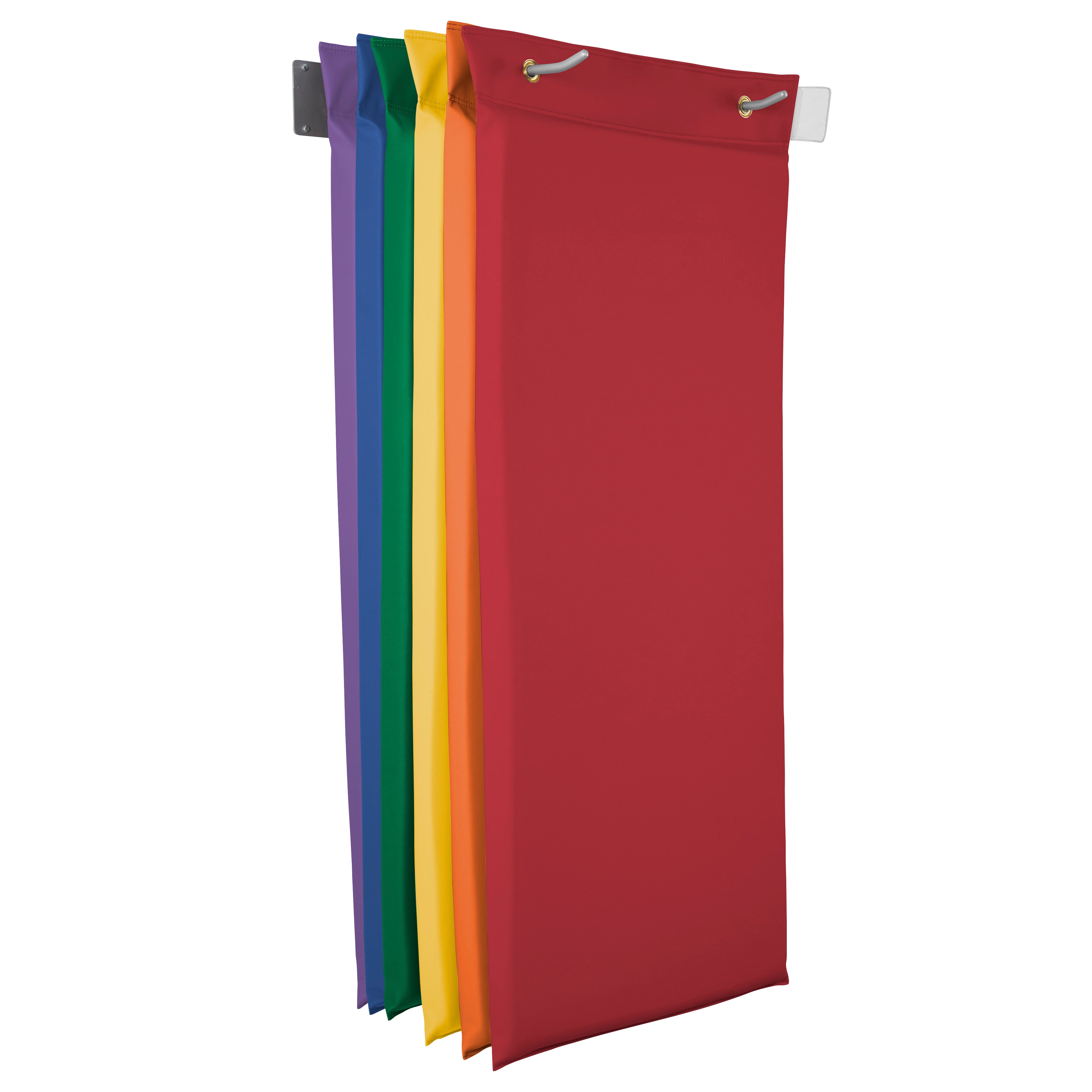 SoftScape Hanging Rest Mats with Wall Mount, 6-Piece - Assorted