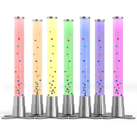 2ft Sensory Bubble Tube Lamp with Translucent Balls (24" H x 2.5" W x 2.5" L)