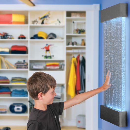 4ft Bubble Wall - Color Changing Lights & Wall Mounted (48" H x 3" W x 22" L)