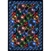 Bubbles 5'4" x 7'8" area rug in color Rainbow