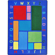 Building Blocks 7'8" x 10'9" area rug in color Multi