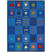Button Button 10'9" x 13'2" area rug in color Multi